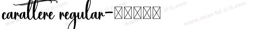 carattere regular字体转换